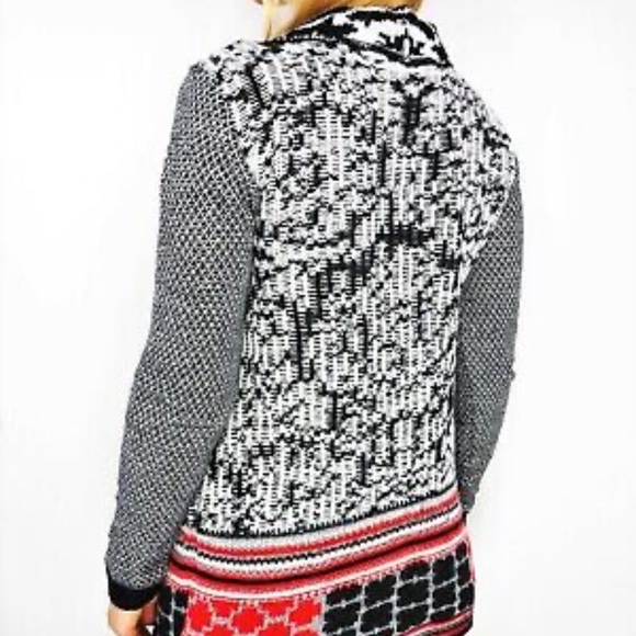 DESIGUAL by Christian Lacroix 46J2L12 Open Front Wrap Sweater Cardigan - Picture 5 of 15